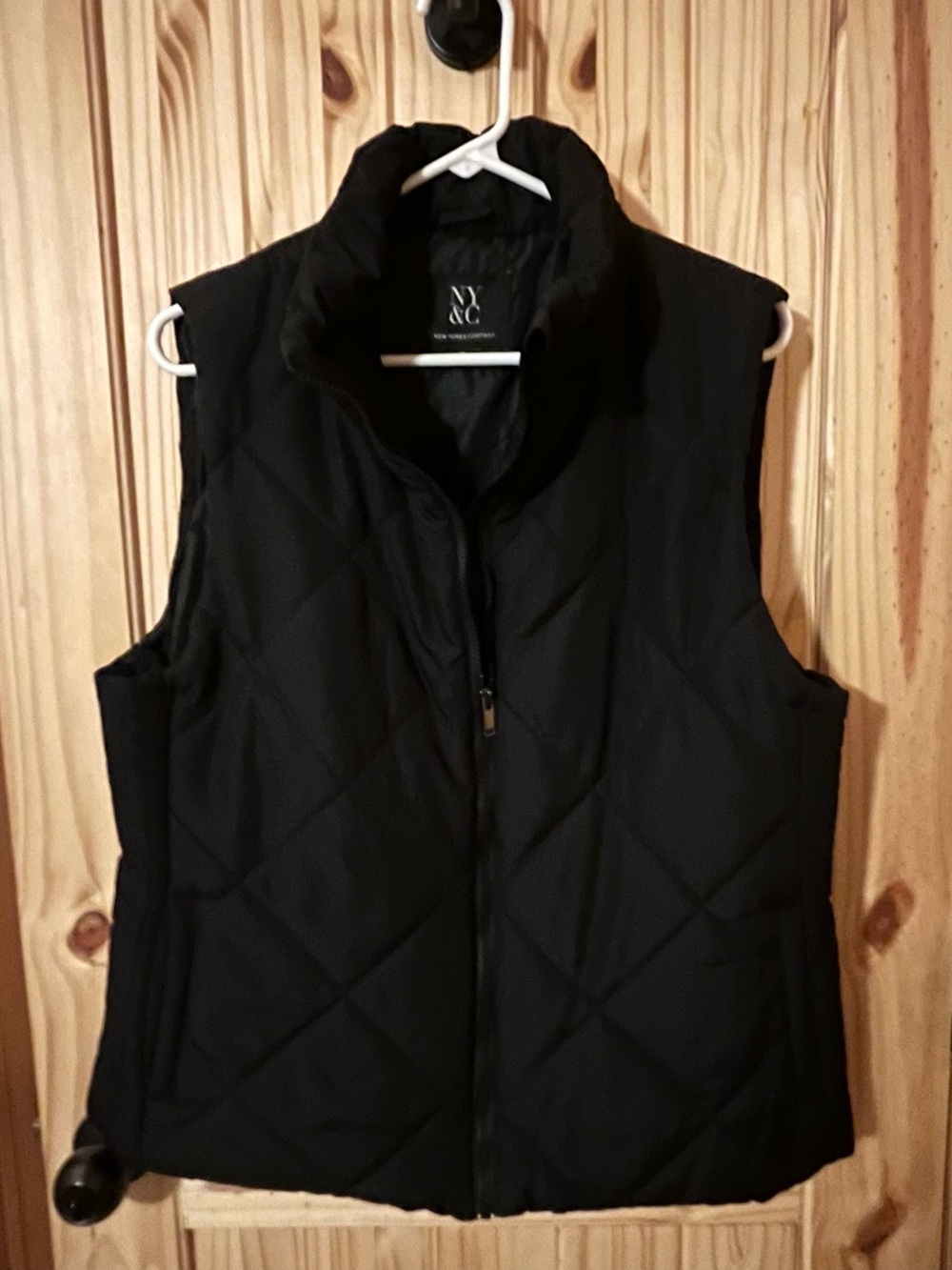 New York & Company Black Quilted Puffer Vest - Women's Sleeveless Layer